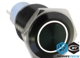 Pulsante a Pressione DimasTech® Black, 25 mm ID, Azione Momentanea, Colore Led Bianco